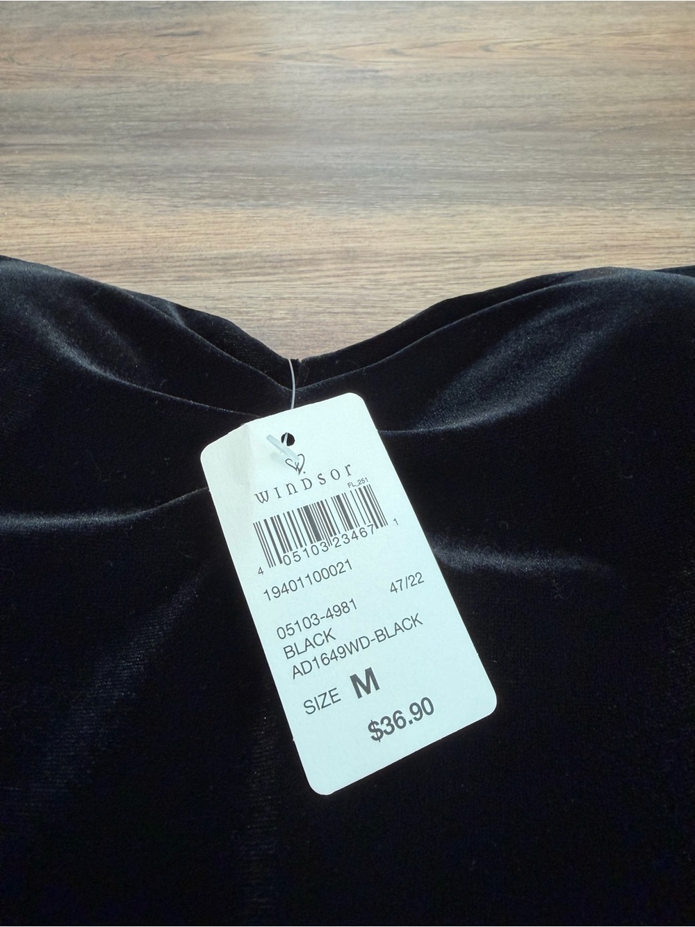 Windsor Black Velvet Strapless Sweetheart Bodycon Mini Dress Size Medium NWT - Picture 6 of 10